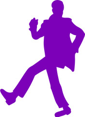 걷는 사람 실루엣
