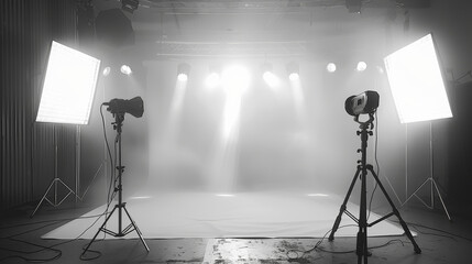 spotlight on white background