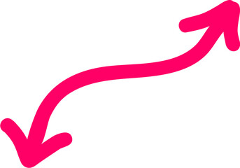 Obraz premium arrow line drawing