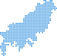 Fototapeta na wymiar south korea map