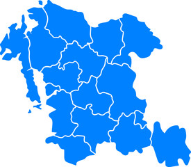 Obraz premium South Korea map