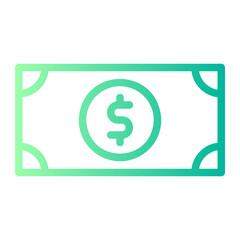 cash gradient icon