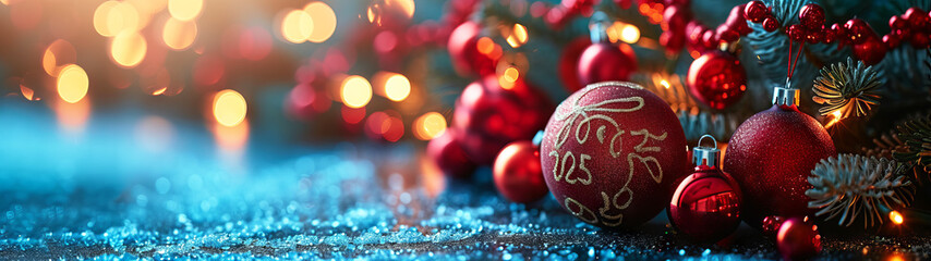 Christmas balls with the inscription 