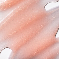 Pink nail polish texture with shimmer