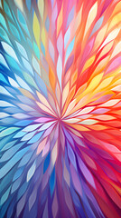 Mesmerizing Kaleidoscope of Vibrant Shades: A Journey into the World of Abstract Coloring