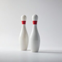 bowling pins isolated on white
