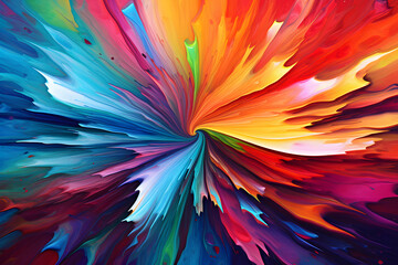 Mesmerizing Kaleidoscope of Vibrant Shades: A Journey into the World of Abstract Coloring