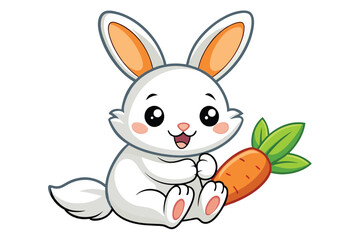 Baby Rabbit Illustration Design 