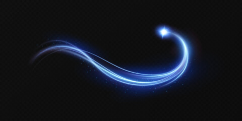 
Abstract lines.Neon lines of speed and fast wind. effect of moving at the speed of light. Blue glow effect. Magic shiny line. Neon. Background.