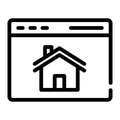 home page outline icon