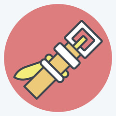 Icon Baseball Belt. related to Baseball symbol. color mate style. simple design editable. simple illustration