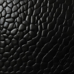 Black genuine leather sofa background.