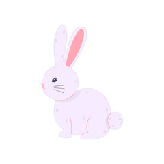 cute hand drawn easter bunny illustration