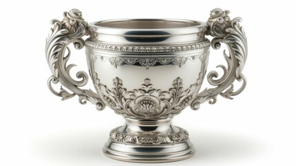 trophy on white background