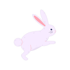 cute hand drawn easter bunny illustration