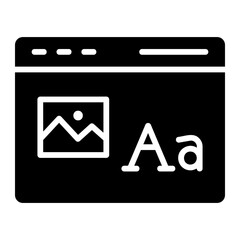 web design glyph icon