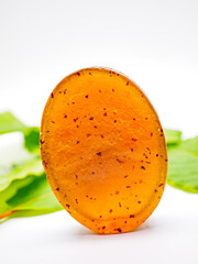 Herbal soap mixed with honey