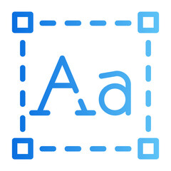 font gradient icon