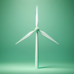 wind turbine on simple background