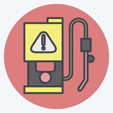 recommend clip art: Icon Exterminator. related to Poison symbol. color mate style. simple design editable. simple illustration