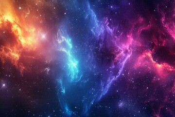 Naklejka premium Colorful galaxy