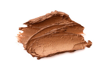 Bronze or gold texture of lipstick