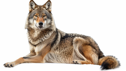 Fototapeta premium wolf on white background