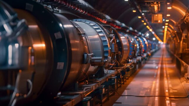 Hadron Collider is an accelerator that accelerates high-energy particles to the speed of light using electromagnetic fields
