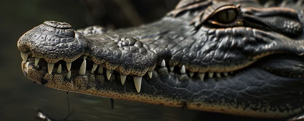 Fototapeten freshwater crocodile © adang