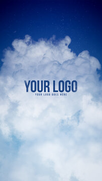 Sky Logo Reveal Vertical Stories Opener for Social Media