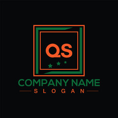 Creative QS letter logo design for your business brands