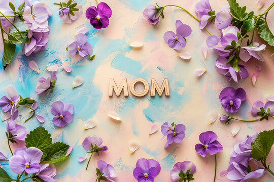 Floral Mother's Day Greeting Card Design - Text Quote for Mother's Day