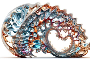 Artistic Fluidity: A Visual Journey through Swirling Waves of Gradient Colors, generative AI