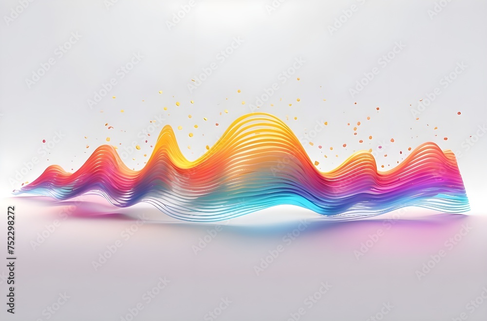 Poster spectrum in motion: a modern artistic representation of fluidity and elegance, generative ai
