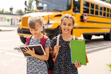 Happy life. Happy smiling friends. Have fun. Happy kids relaxing outdoors. Joyful friends....