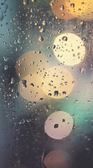 Raindrops Window Bokeh