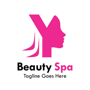 Beuaty spa letter y design logo template illustration. Suitable for spa, healthy, natural