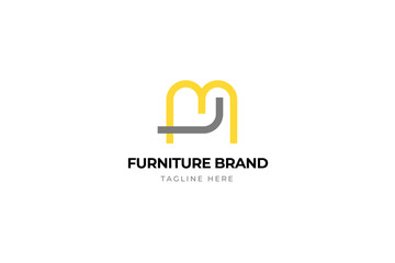 Obraz premium Minimal Furniture logo design