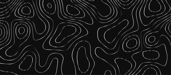 Abstract outline topographic contour map background. Dark texture background for your perfect interior. Old paper texture design .geographical map Imitation.	