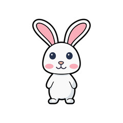 Obraz premium rabbit logo with good quality and design