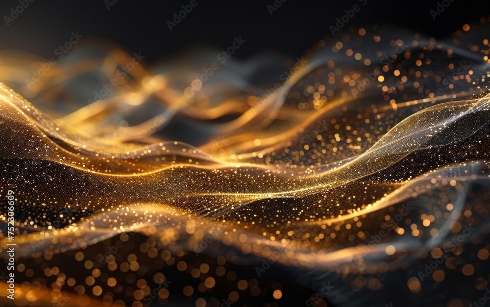 Poster add a touch of luxury to your design with this sparkling gold dust glitter background, featuring shi
