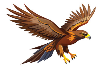 Buzzard Fly Vector Illustration Design