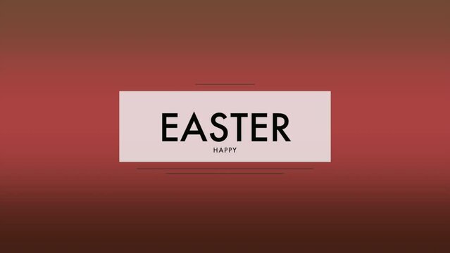 The image depicts a sign emphasizing the word easter in black letters on a red background, surrounded by a white border. Easter is a religious holiday celebrating the resurrection of Jesus Christ