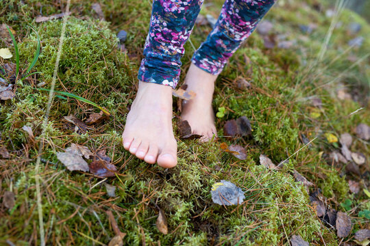 feet in the nature