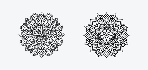 Mandala boho design vector