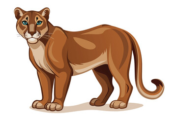 Cougar Vector Illustration Design