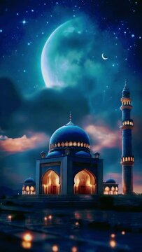 Islamic Background islamic Decorative, Crescent Moon