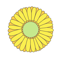 手描きのガーベライラスト