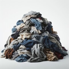 pile of garbage with clothes
