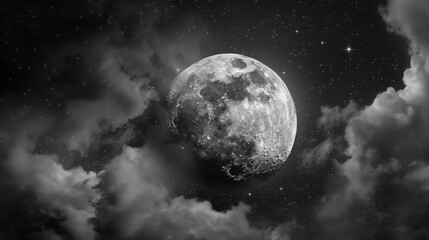 Fototapeta na wymiar view of the moon